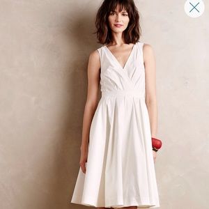 Anthropologie White Dress-Collette Dinnigan-Size 6